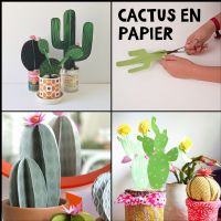Atelier créatif Cactus en papier. Le samedi 14 avril 2018 à clamart. Hauts-de-Seine.  16H00
